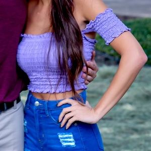 FASHION NOVA - Purple Crop Top